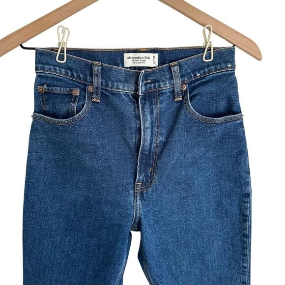 Abercrombie & Fitch The Ankle Straight Ultra High Rise 25 - Picture 3 of 10